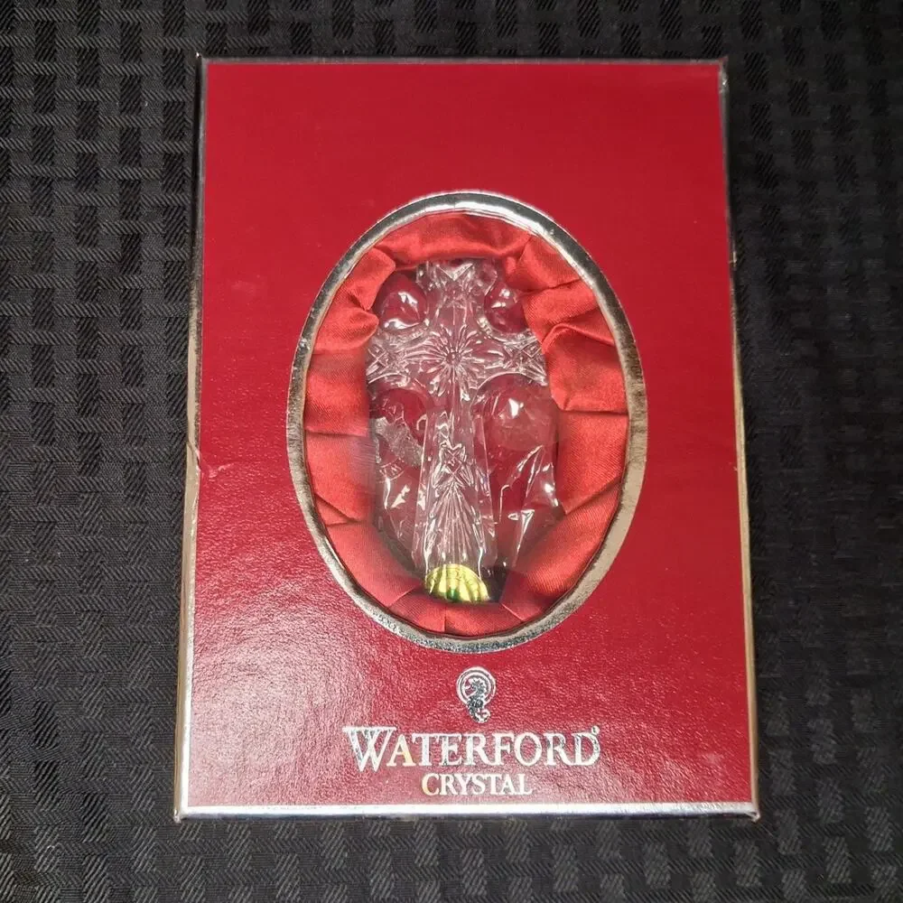 Waterford Crystal 2008 Kells Cross Ornament W/Enhancer 146640